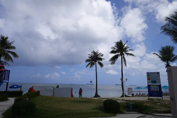 Utsikt Strand Hav – stockfoto