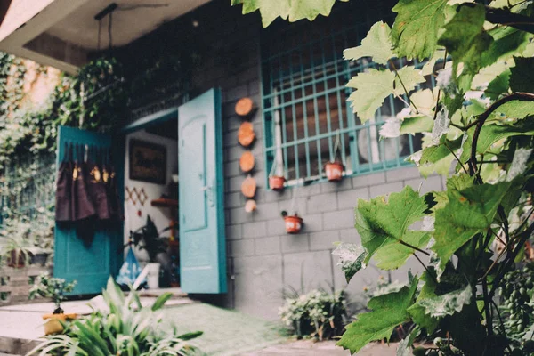 Una Pequeña Casa Ciudad Del Casco Antiguo — Foto de Stock