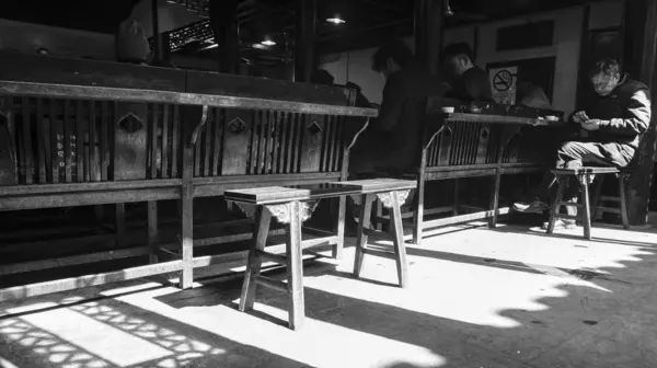 Imagen Blanco Negro Café — Foto de Stock