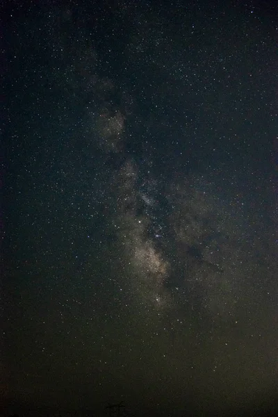 Galaxia Vía Láctea Cielo Nocturno — Foto de Stock