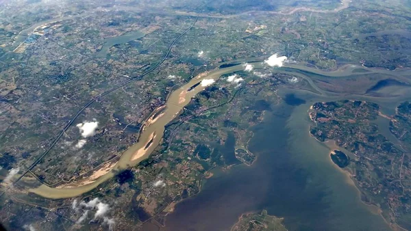 Punto Referencia Vista Aérea Ciudad Paisaje — Foto de Stock