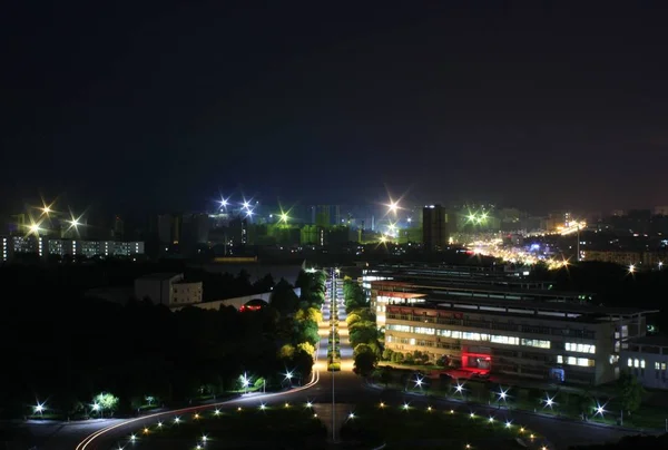 Hermosa Vista Nocturna Ciudad — Foto de Stock