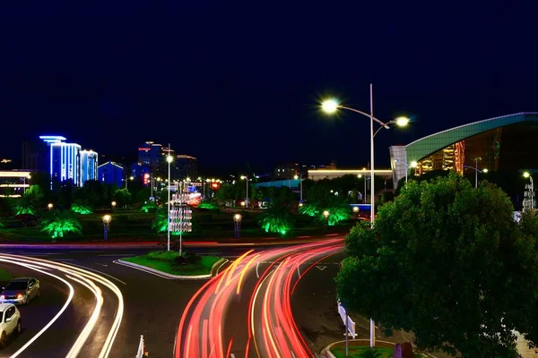 Tráfico Noche — Foto de Stock