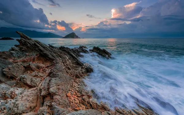 Hermosa Vista Mar Agua Del Océano — Foto de Stock