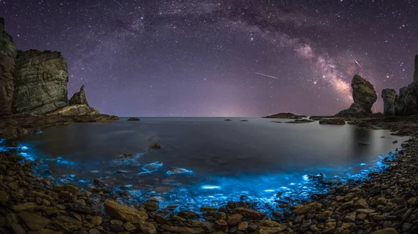 Auroras Boreales Cielo Nocturno Astronomía — Foto de Stock