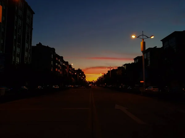 Hermosa Vista Nocturna Ciudad — Foto de Stock