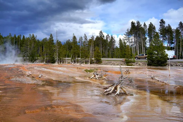 Yellowstone Nemzeti Park Egyesült Államokban — Stock Fotó