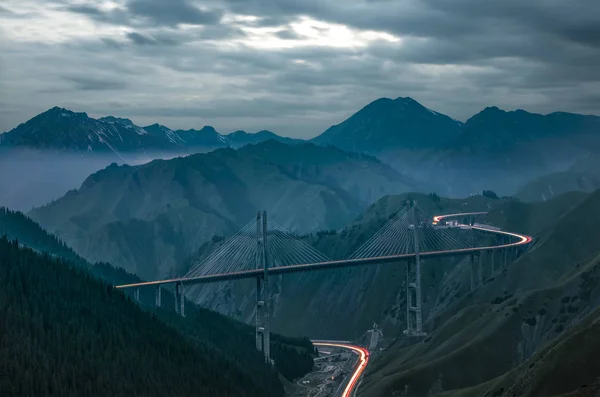 Vista Panorâmica Bela Paisagem Montanhosa — Fotografia de Stock