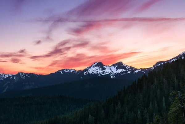 Uitzicht Prachtige Zonsondergang — Stockfoto