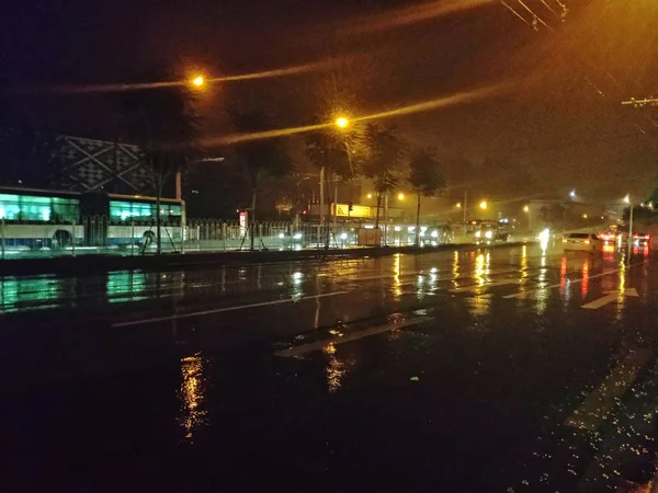 Hermosa Vista Nocturna Ciudad — Foto de Stock