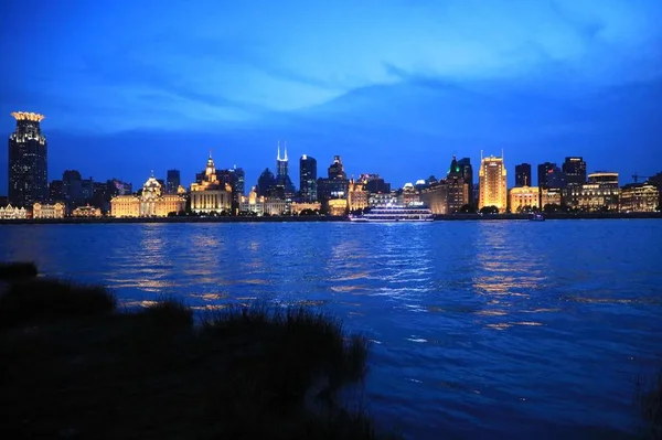 Panorama Miasta Nocy — Zdjęcie stockowe