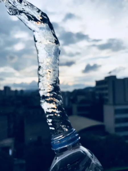 Carámbanos Techo Fuente — Foto de Stock