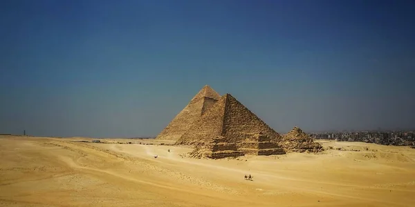 Piramidy Giza Egipcie — Zdjęcie stockowe