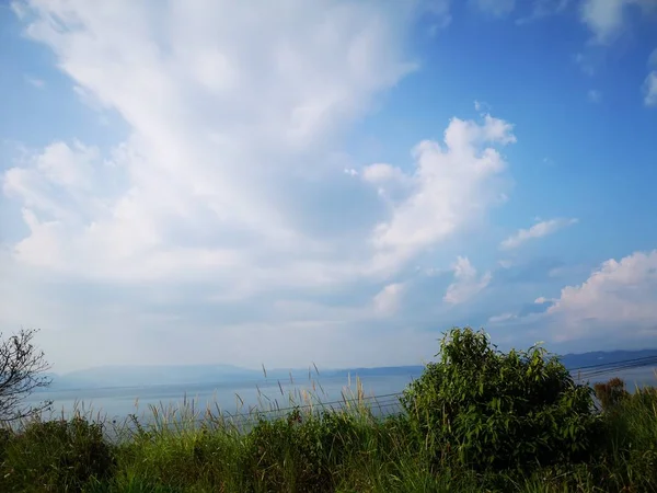 Hermoso Paisaje Con Árbol Cielo Azul — Foto de Stock