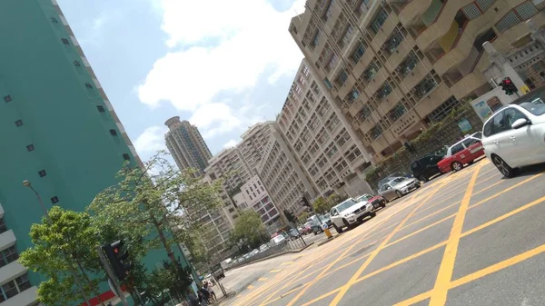 Tráfico Calle Hong Kong Ciudad — Foto de Stock