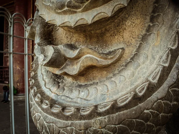 Detalle Antigua Pared Piedra Templo China — Foto de Stock