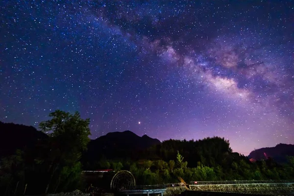 Hermoso Cielo Estrellado Noche — Foto de Stock