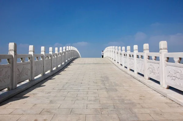 Viejo Puente Madera Parque — Foto de Stock