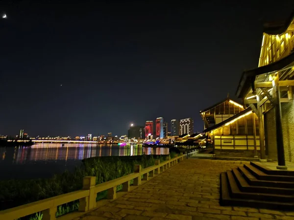 Hermosa Vista Nocturna Ciudad — Foto de Stock