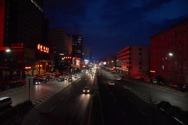 Hermosa Vista Nocturna Ciudad — Foto de Stock