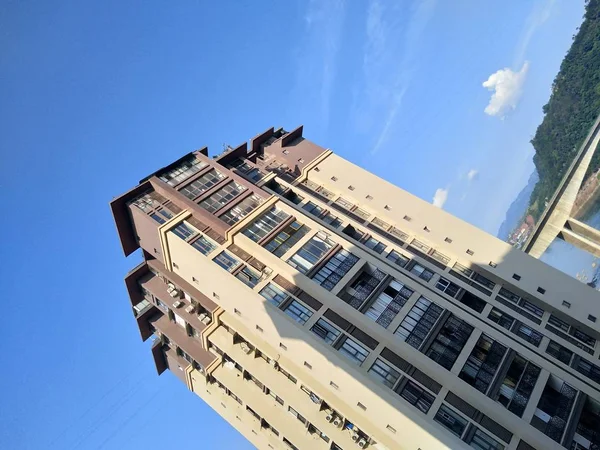 Moderno Edificio Apartamentos Hong Kong — Foto de Stock