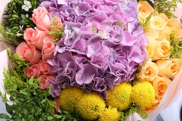 Bukiet Kwiatów Koszyku — Zdjęcie stockowe
