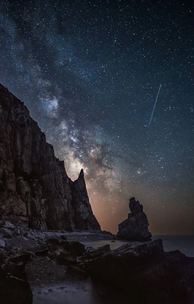 Vía Láctea Estrellas Cielo Galaxia — Foto de Stock