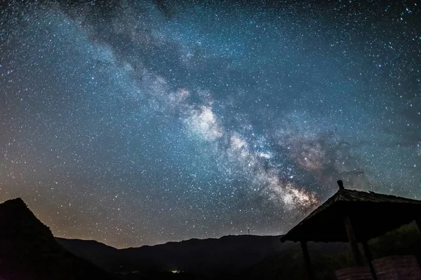 Vía Láctea Estrellas Cielo Galaxia — Foto de Stock