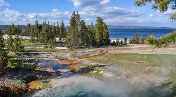 Hermoso Paisaje Parque Nacional Yellowstone — Foto de Stock