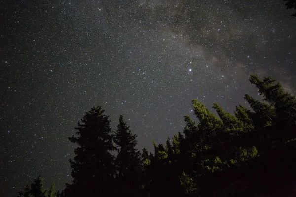 Galaxia Vía Láctea Cielo Nocturno Estrellas — Foto de Stock