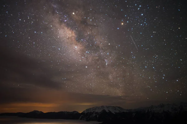 Hermoso Cielo Nocturno Con Estrellas — Foto de Stock