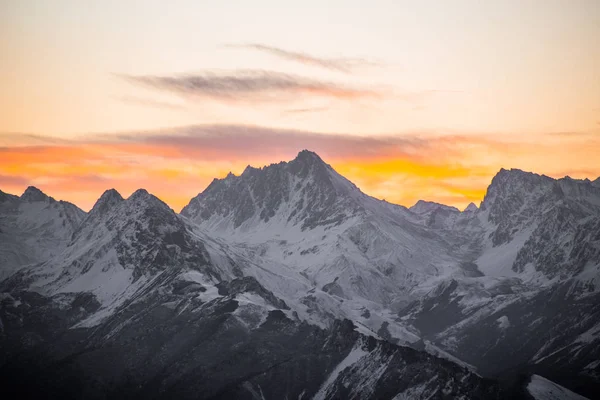 Krajobraz Górski Góry Szczyty Kaukazu — Zdjęcie stockowe