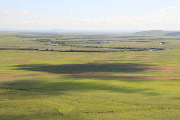 aerial view of the field of the island of kenya
