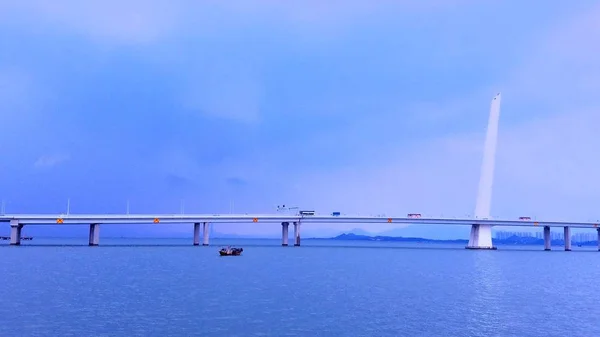 Vista Del Puente Sobre Mar — Foto de Stock