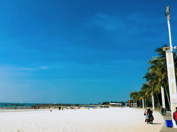 Vista Mar Cielo Con Barco — Foto de Stock