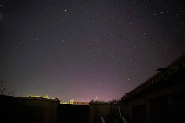 Hermoso Cielo Estrellado Noche — Foto de Stock