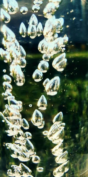 Vattendroppar Flodens Yta — Stockfoto