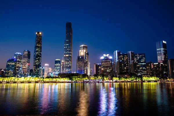 Panorama Singapore Nocy — Zdjęcie stockowe