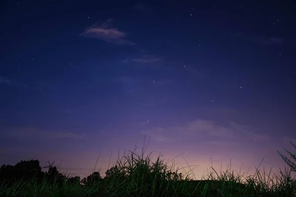 Cielo Nocturno Con Estrellas Vía Láctea — Foto de Stock