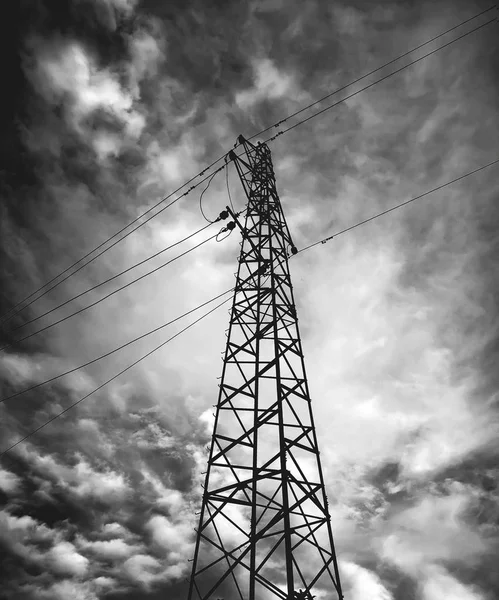 Torre Alto Voltaje Energía Eléctrica —  Fotos de Stock