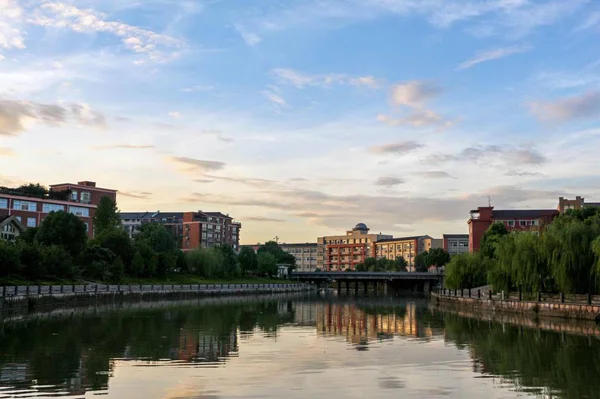 Blick Auf Die Stadt Der Hauptstadt Des Bevölkerungsreichsten Landes Der — Stockfoto