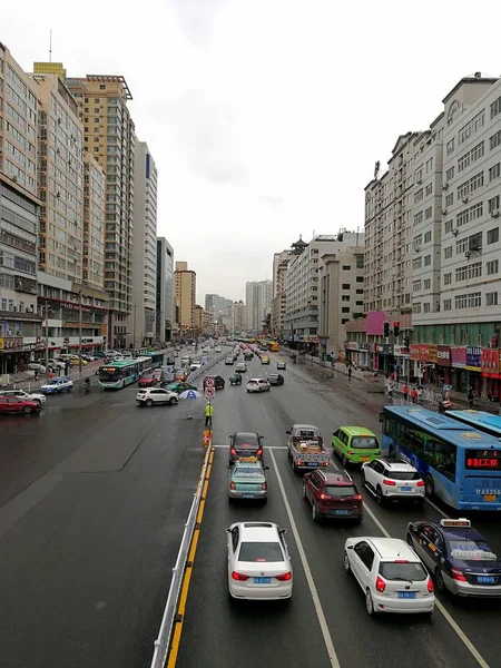 Tráfico Calle Hong Kong Ciudad — Foto de Stock