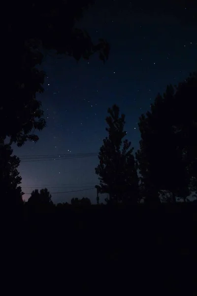 Hermoso Cielo Estrellado Noche — Foto de Stock