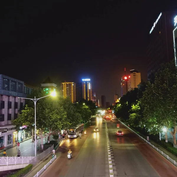 Hermosa Vista Nocturna Ciudad — Foto de Stock