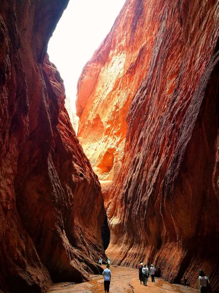 Die Siq Schlucht Tal Des Staatlichen Parks Nevada — Stockfoto