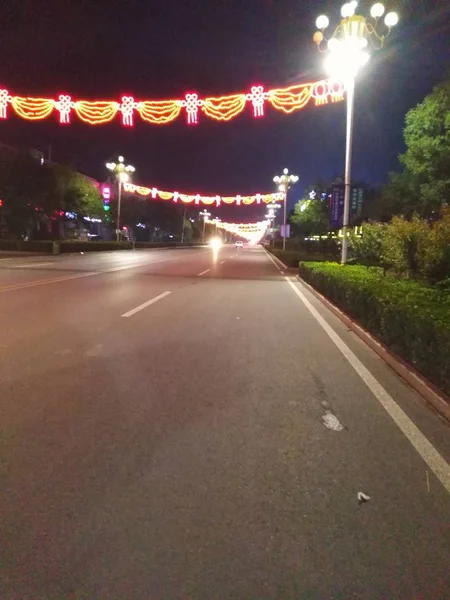 Tráfico Ciudad Por Noche — Foto de Stock