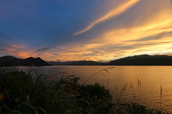 Uitzicht Prachtige Zonsondergang — Stockfoto