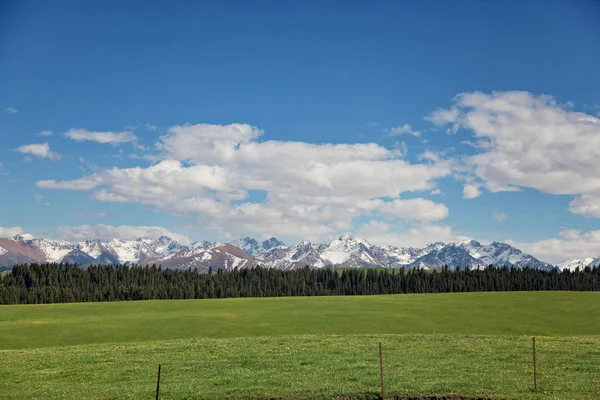 mountain landscape with mountains and clouds