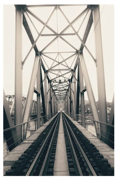 train bridge in the city