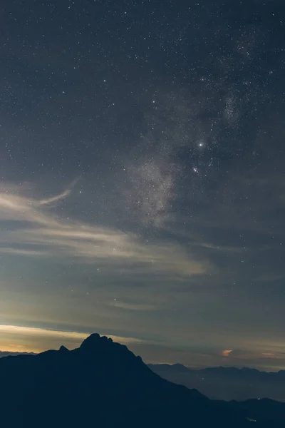 Hermoso Cielo Estrellado Noche — Foto de Stock